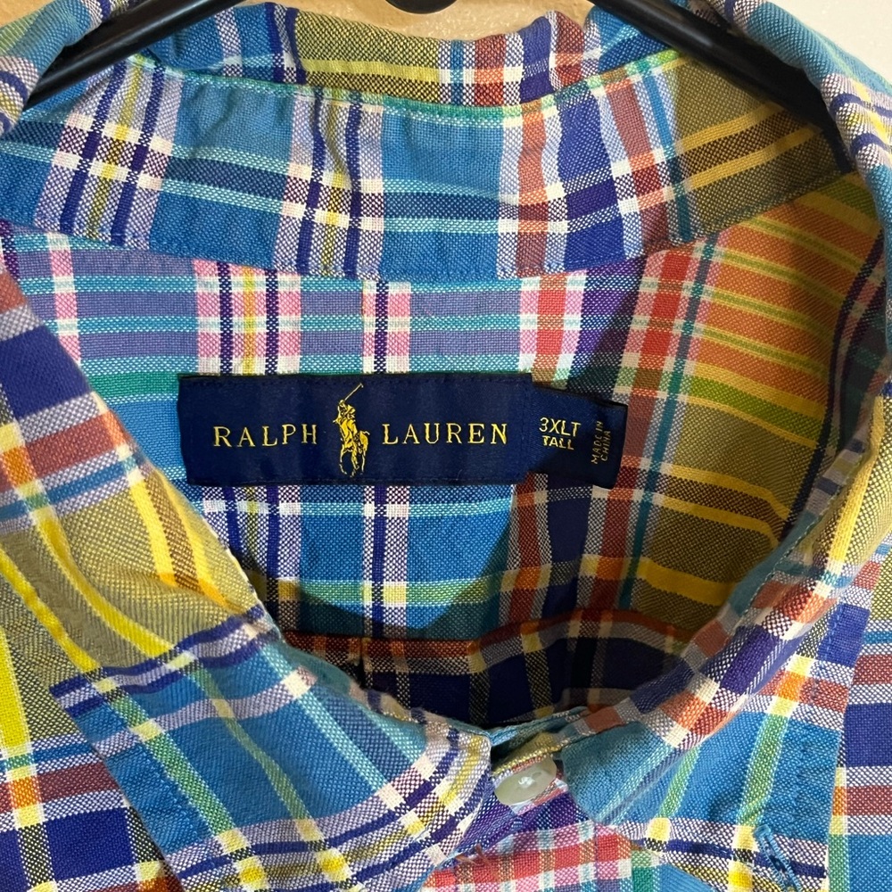 Ralf Lauren Button down short sleeve shirt XXXLT